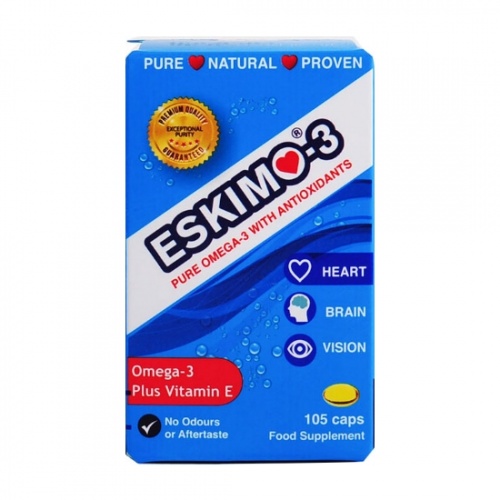 Eskimo 3 Omega 3 with Vitamin E Capsules